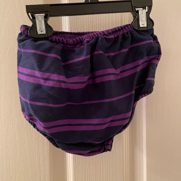 Ralph Lauren Striped Fit n Flare Dress Navy Blue and Purple Girls Size 24 Months - Picture 12 of 12